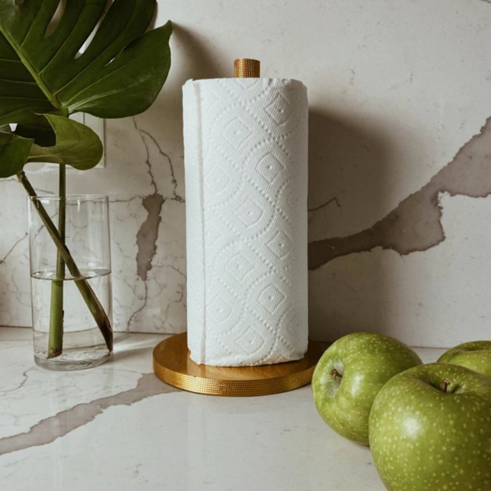 Easton Studio Polished Brass Paper Towel Holder